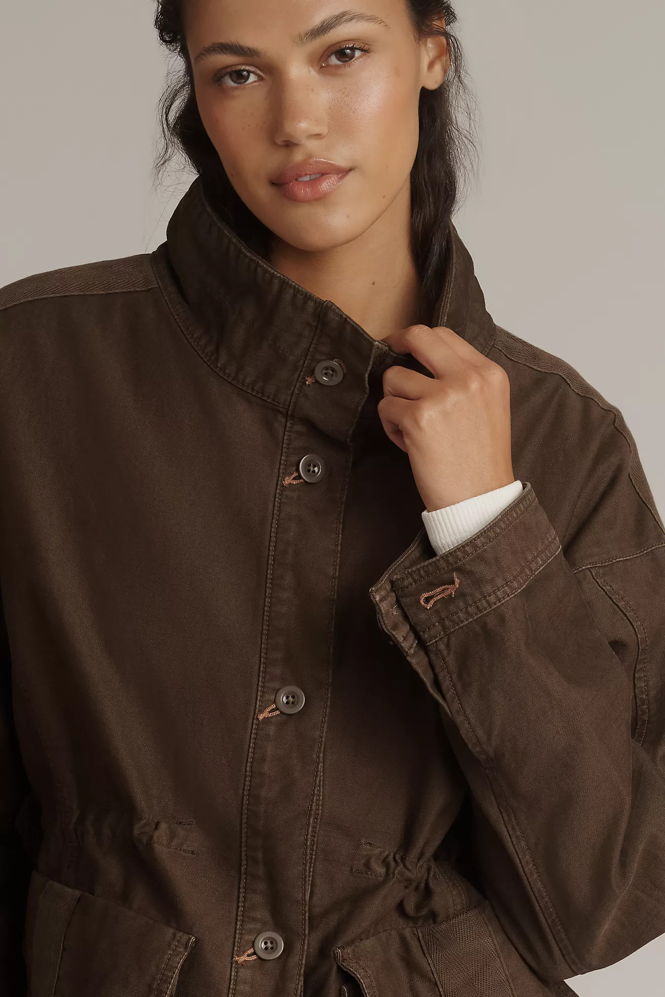 Pilcro Surplus Cinch-Waist Jacket | Anthropologie (US)