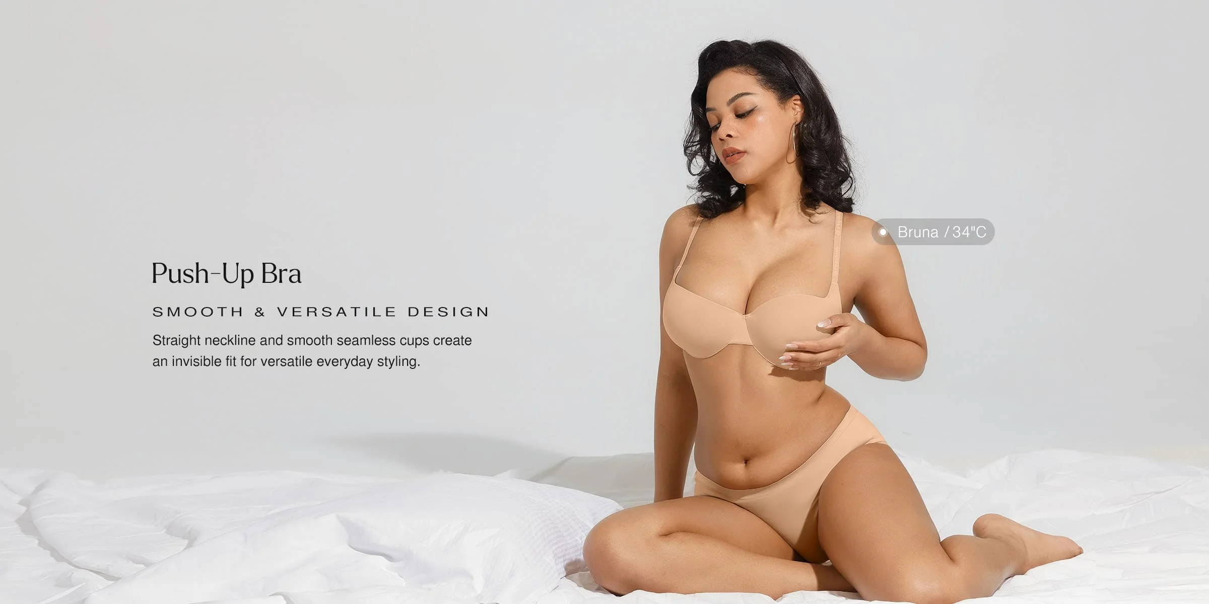 Seamless Balconette Push-Up T-Shirt Bra | Popilush