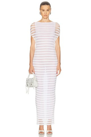 Mariniere Striped Long Dress | FWRD 