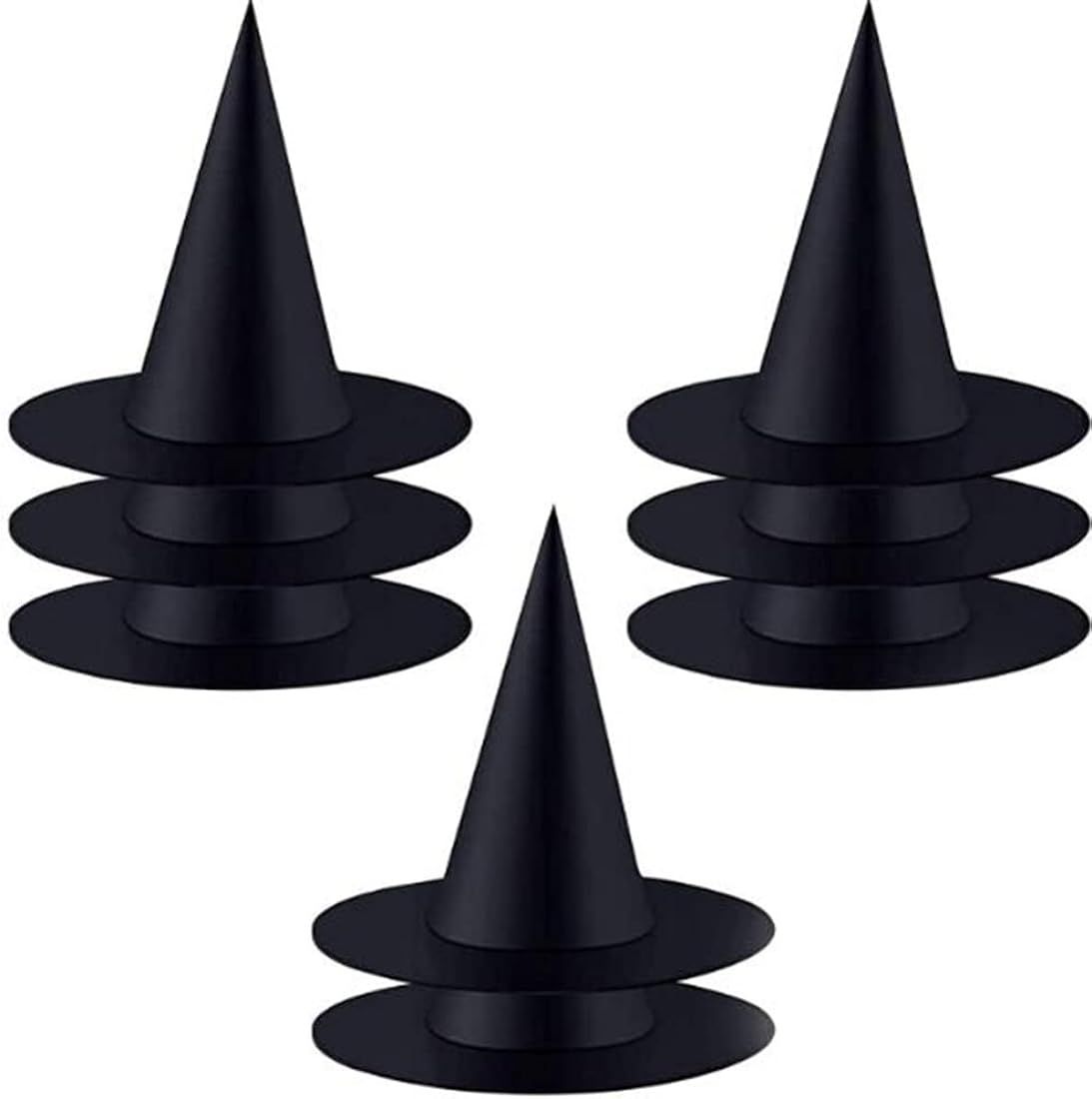 Halloween Witch Hat Decorations, 8-Pack Black Witch Hats, Halloween Costume Party Decor Accessories  | Amazon (US)