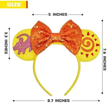 MADO Mouse Ears Headband for Women Girls,Park ears Princess mouse ears for Women girls kids adult... | Amazon (US)