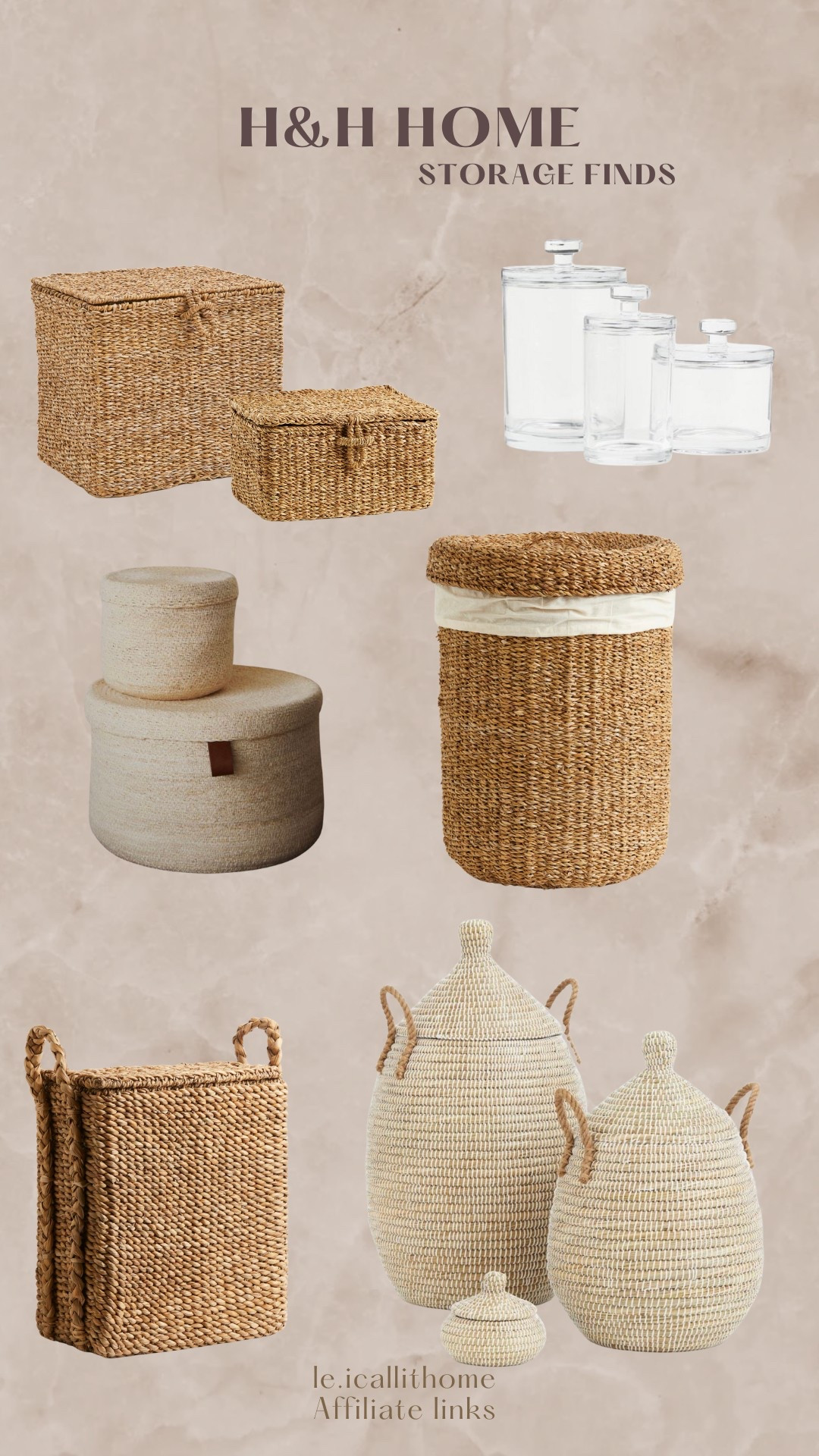 H&M home 🤎🌼 

Beautiful baskets for organization and storage on SALE! 

#LTKWatchNow #LTKSaleAlert #LTKHome