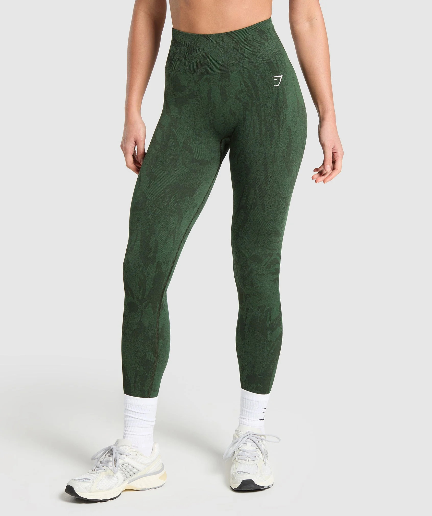 Gymshark Adapt Camo Seamless Leggings - Green | Gymshark UK