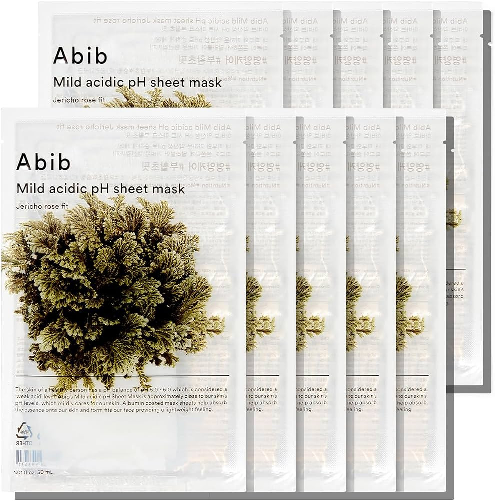Abib Mild Acidic Ph Sheet Mask Jericho Rose Fit 10 Sheets (Anti-aging) I Korean Face Mask for Sen... | Amazon (US)