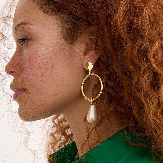 Pearl drop earrings | J. Crew US