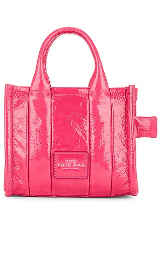 The Shiny Crinkle Mini Tote in Magenta | Revolve Clothing (Global)