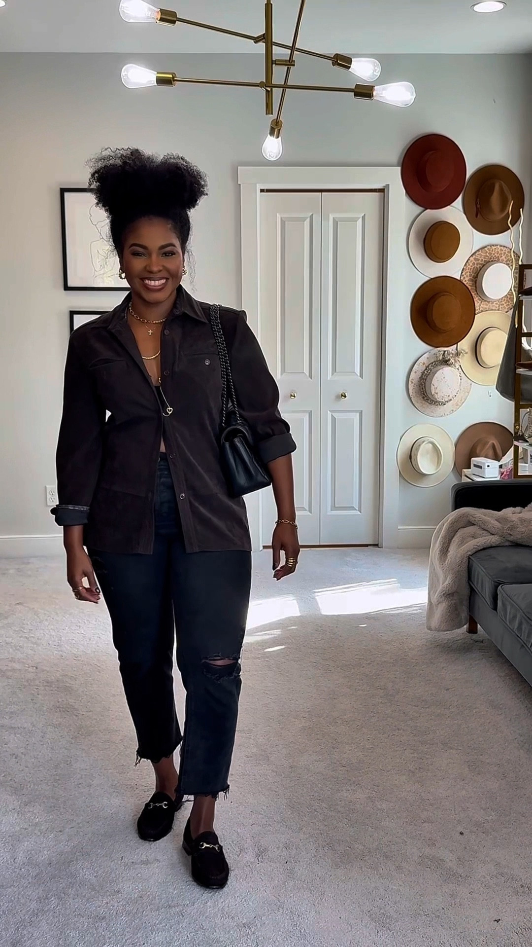 Today color palette: brown and black with just a little pop of red! 


#LTKMidsize #LTKStyleTip