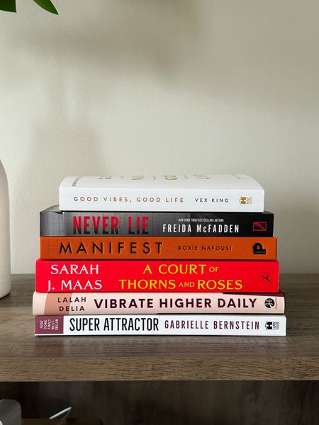New reads I added to my shelf 🥰 

Good Vibes, Good Live by Vex King
Never Lie by Freida McFadden
Manifest by Roxie Nafousi
A Court of Thorns and Roses by Sarah J. Mass
Vibrate Higher Daily by Lalah Delia
Super Attractor by Gabrielle Bernstein



#LTKhome #LTKfindsunder50 #LTKxTarget