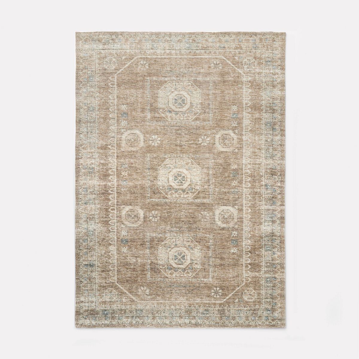 5'x7' Distressed Persian Woven Area Rug Brown - Threshold™ designed with Studio McGee | Target