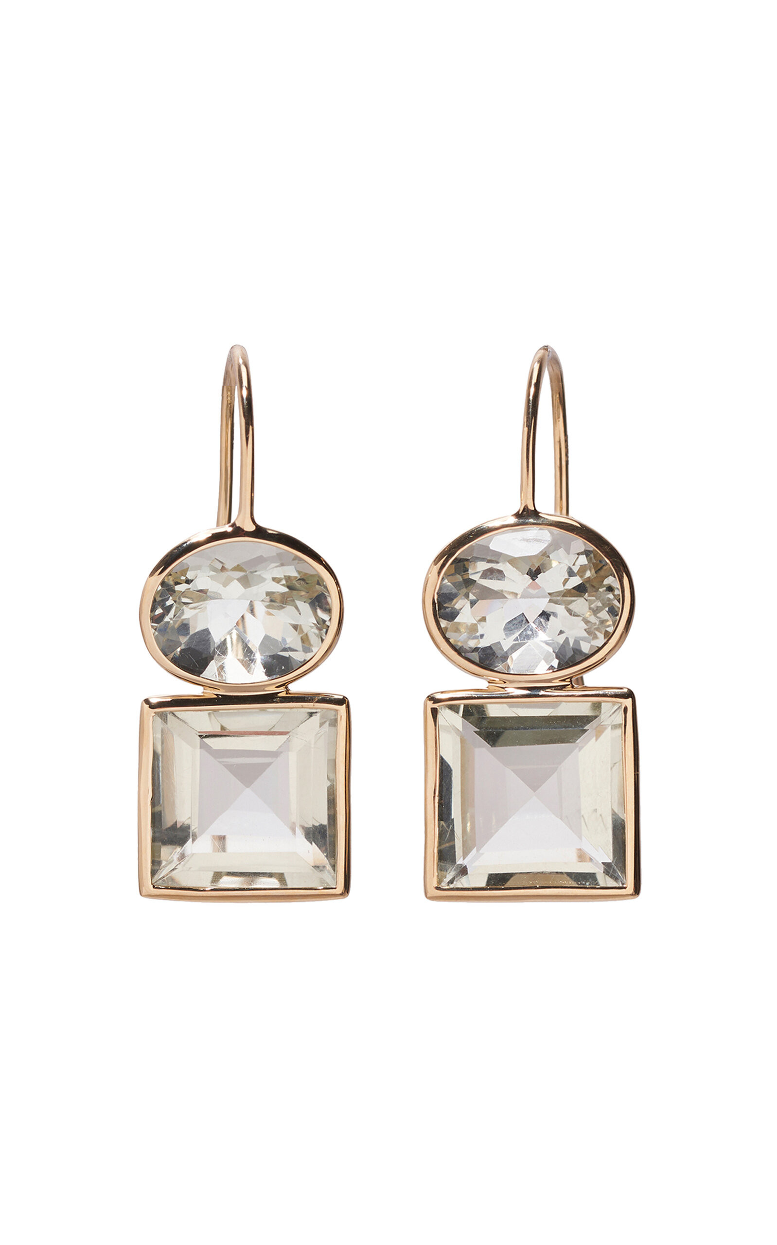 Duo Earrings In Green Amethyst | Moda Operandi (Global)