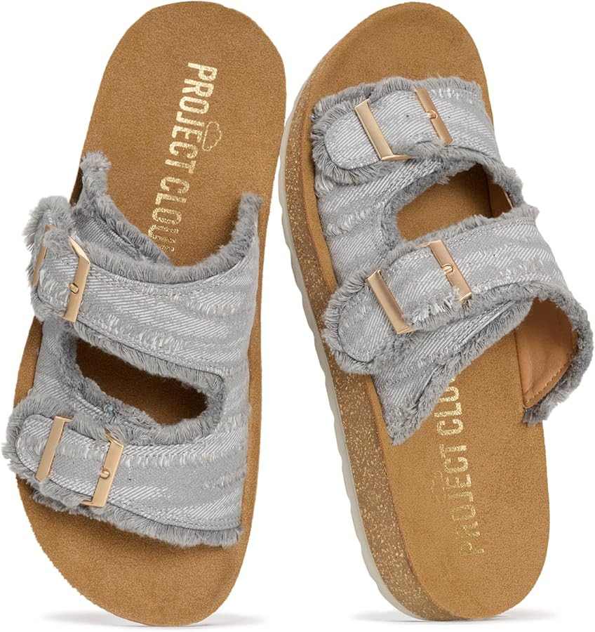 Project Cloud Comfortable Sandals Women - Lightweight with Plush & Soft Insole Buckle Womens Sand... | Amazon (US)