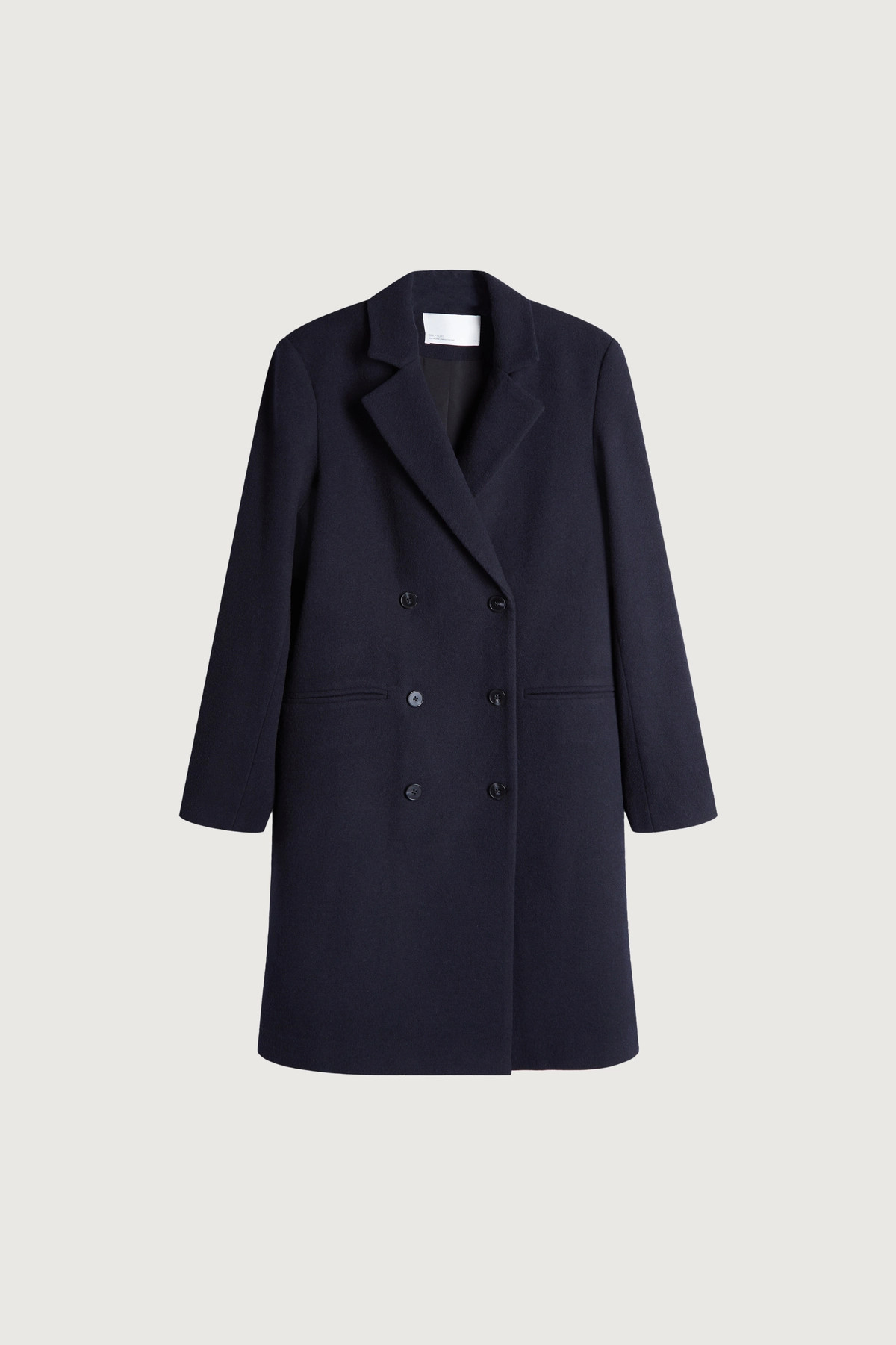 WOOL BLEND DOUBLE-BREASTED COAT | OAK + FORT