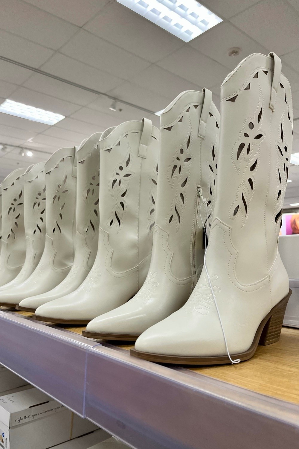 New cream western boots in at Target!

Western wedding, country wedding, mountain wedding, rustic wedding, wedding boots, bride boots, bridal boots, cowboy boots, country concert boots, rodeo outfits, bachelorette party, bachelorette weekend.

#LTKWedding #LTKSeasonal