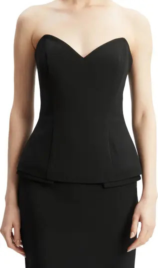 Bardot Mariska Strapless Peplum Top | Nordstrom | Nordstrom