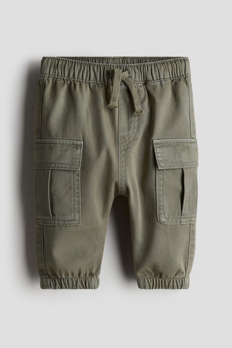 Cotton Twill Joggers | H&M (US + CA)