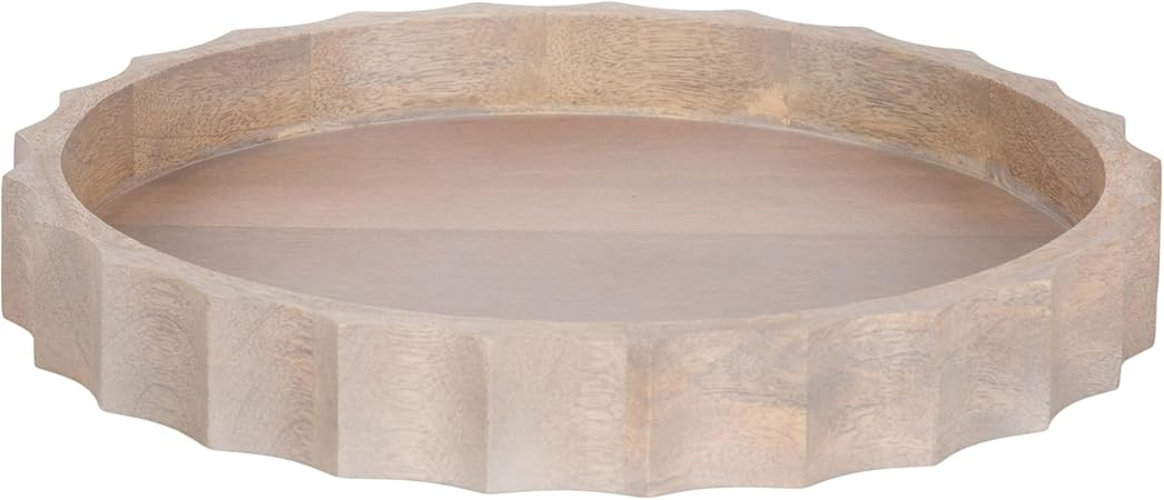 Kate and Laurel Lissi - Bandeja redonda decorativa con diseño ondulado, 15 pulgadas de diámetro... | Amazon (US)