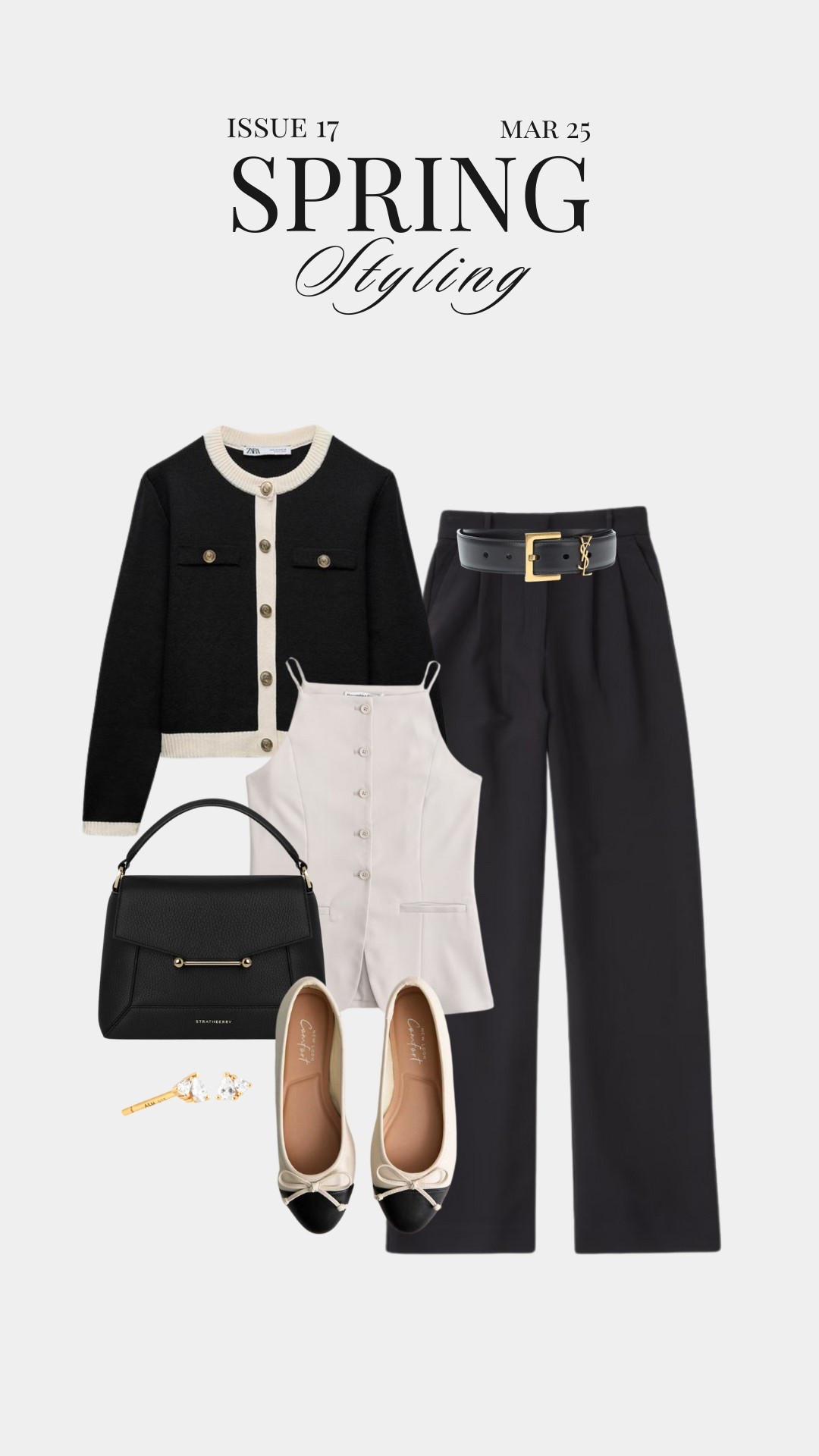 Styling a monochrome tailored look, contrast black and white piping jacket with waistcoat vest and tailored trousers, ballet pumps and black accessories. Featuring Abercrombie who currently have up to 48% off - use code AFXLTK for extra 15% off their current promotion! The perfect smart casual workwear look for the office

#LTKstyletip #LTKsale #LTKspring