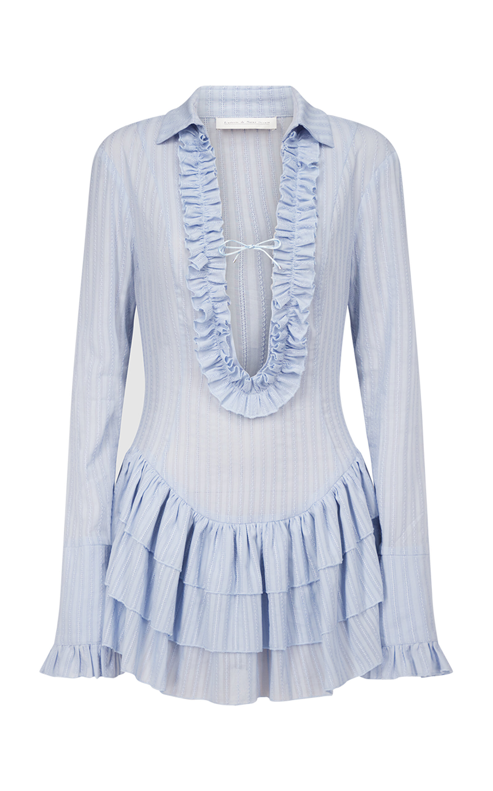 Dolce Ruffled Cotton Mini Dress | Moda Operandi (Global)