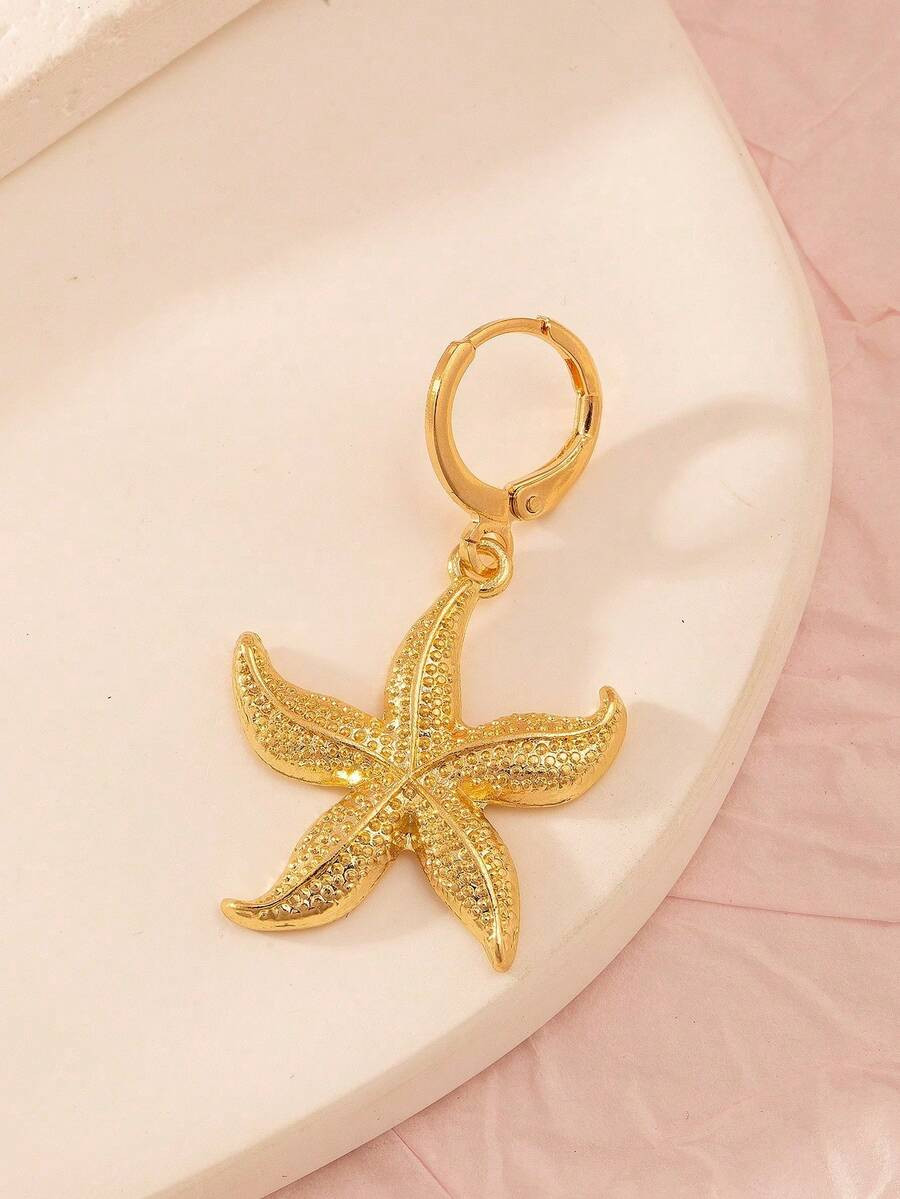 1pc Starfish Bikini Pendant, Cute Swimwear Accessory For Women Summer Beach Travel, Gold Jewelry | SHEIN