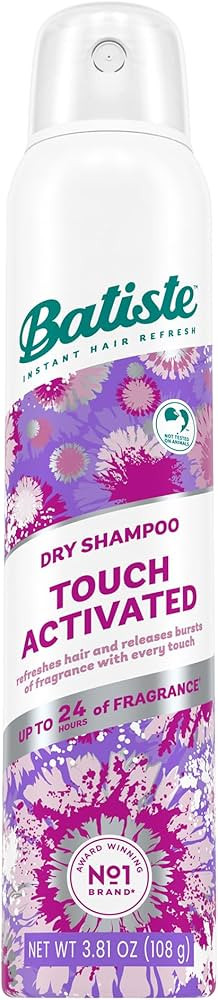 Batiste Touch Activated Dry Shampoo, Up to 24 Hours of Freshness, Absorbs Oil in Hair Between Was... | Amazon (US)