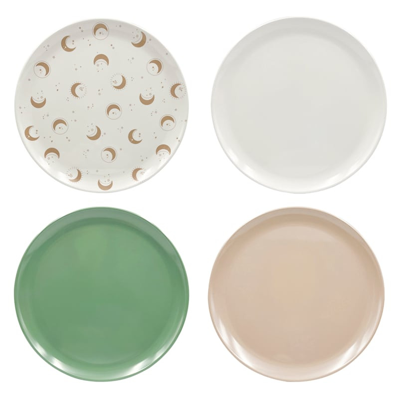 Set of 4 Celestial Multicolor Melamine Dinner Plates, 10" | At Home
