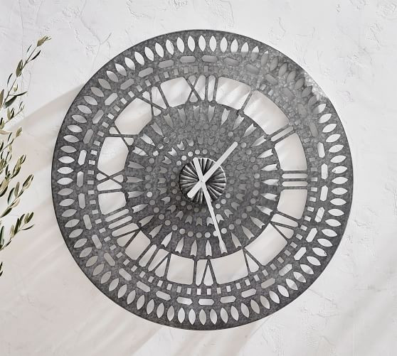 Mandala Outdoor Oversized Clock | Pottery Barn (US)