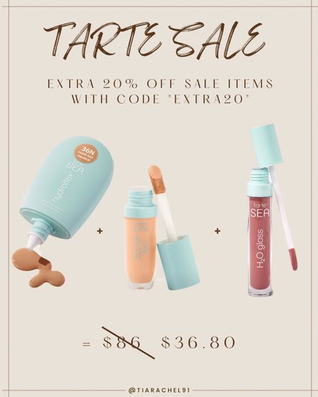 Take an extra 20% off Tarte sale items with code “EXTRA20” 

#LTKFind #LTKbeauty #LTKsalealert