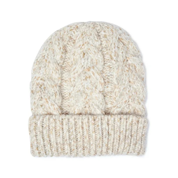Time and Tru Women's Cable Knit Beanie | Walmart (US)