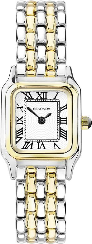 Sekonda Monica Ladies 20mm Quartz Watch in White with Analogue Display, and Alloy Strap | Amazon (UK)