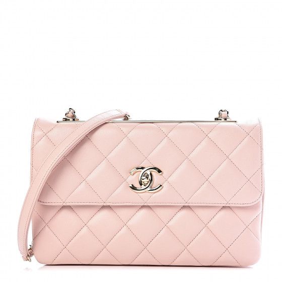 CHANEL Lambskin Quilted Medium Trendy CC Flap Light Pink | Fashionphile