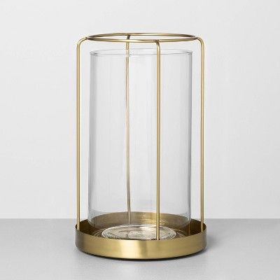 Glass / Metal Vase Brass - Hearth & Hand™ with Magnolia | Target