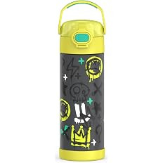 THERMOS FUNTAINER Water Bottle with Spout, 16oz, Graffiti Boy | Kids Stainless Steel Insulated Wa... | Amazon (US)