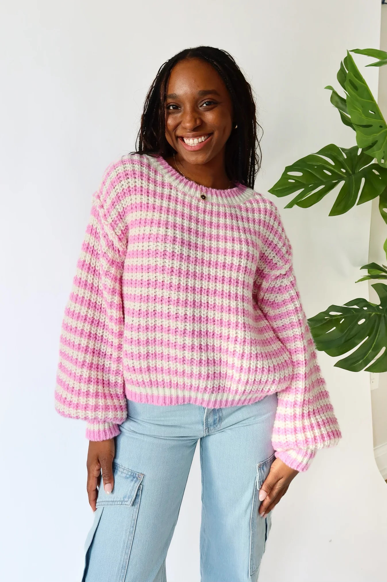 Manhattan Sweater in Pink | Grey Bandit