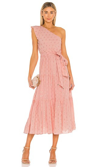 Pauline Dot Dress in Blush | Revolve Clothing (Global)