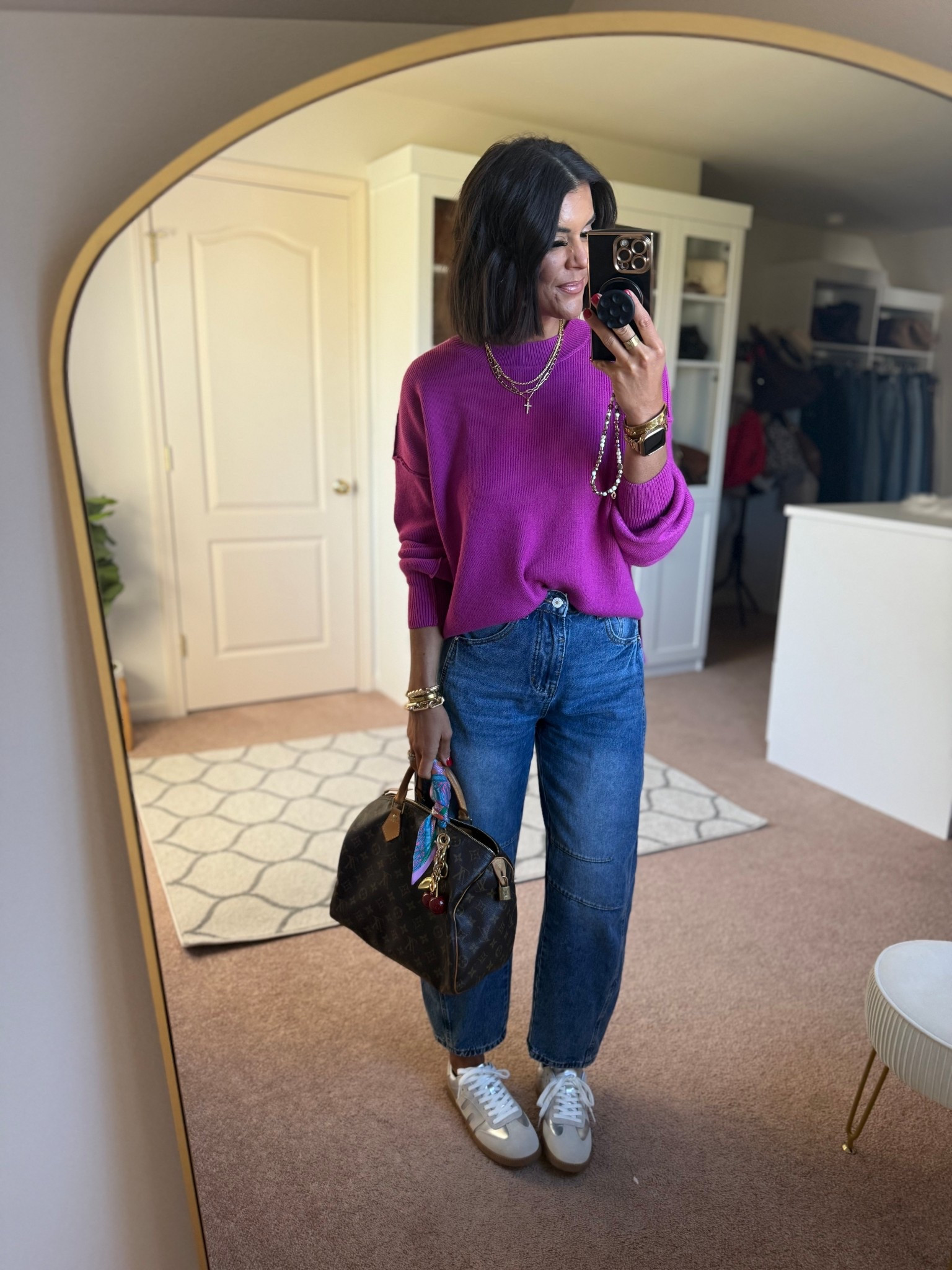 Size small in sweater Size 2 in jeans

#LTKFindsUnder100 #LTKSeasonal