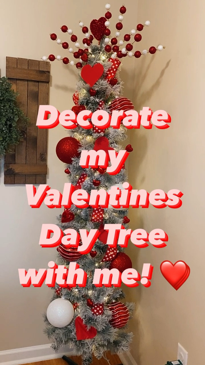Decorate my Valentines Day tree with me!! ❤️ I am finally decorating my Christmas tree for all the holidays this year! I am using my 7.5 foot flocked Christmas tree from Walmart! I bought all my Valentine’s Day decor from dollar tree and Walmart!! 

#LTKSeasonal