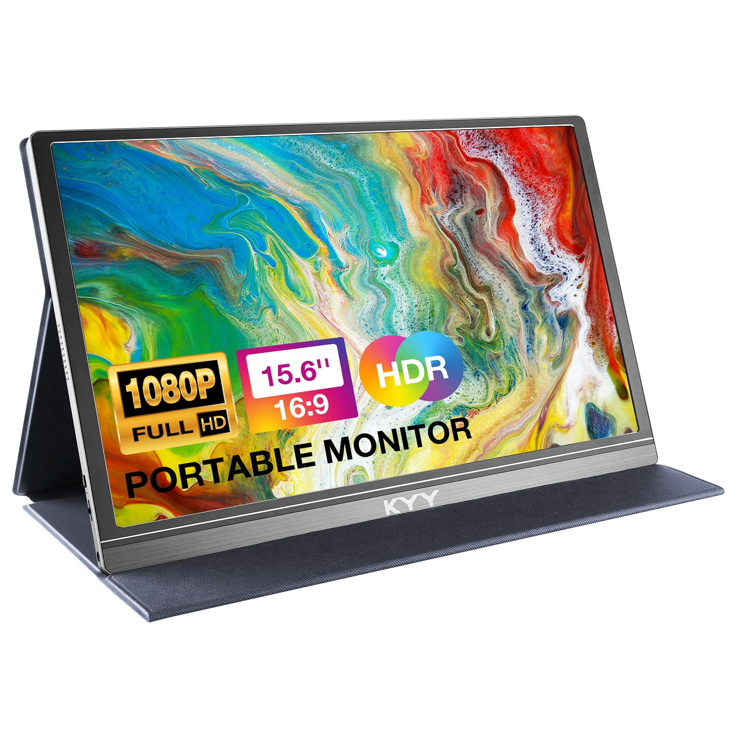 KYY Portable Monitor 15.6inch 1080P FHD USB-C, HDMI Computer Display HDR IPS Gaming Monitor w/Pre... | Amazon (US)