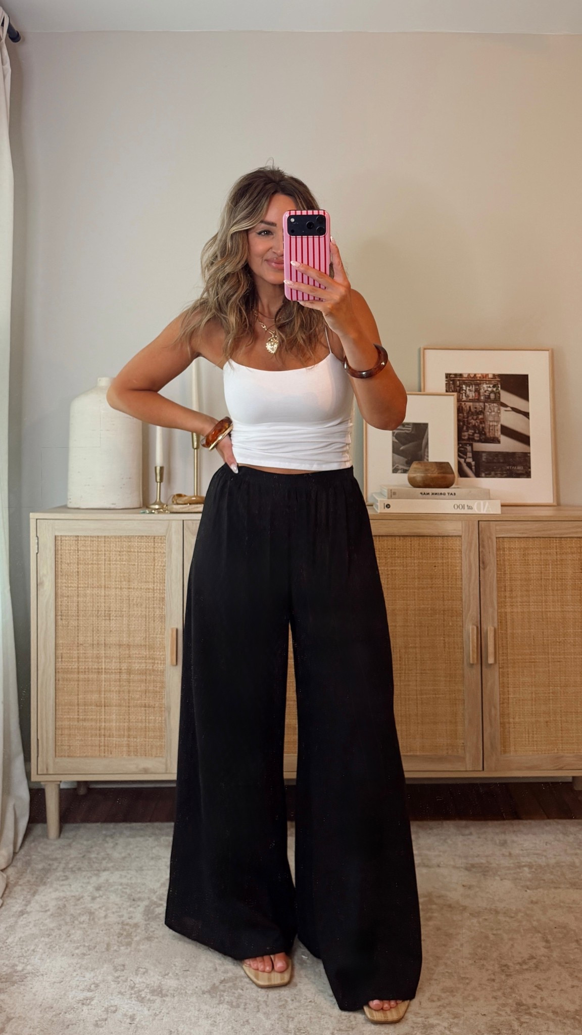35% off with LEANN35, if expired use code LEANN30 easy comfy weekend fit! love this cami, a versatile staple! the pants are flowy and can be dressed up or down. wearing a size S top and M pants. vici, summer outfit @VICI 

#LTKootd