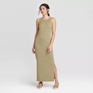 Women's Sleeveless Rib Knit Dress - A New Day™ | Target