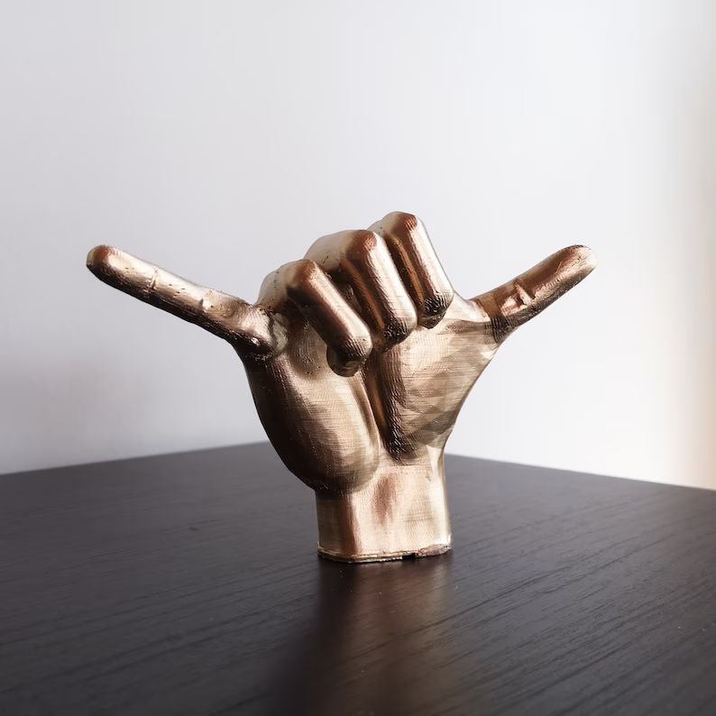 Shaka Hand Sculpture | Hawaiian Sign | Different Color Options | Etsy (US)