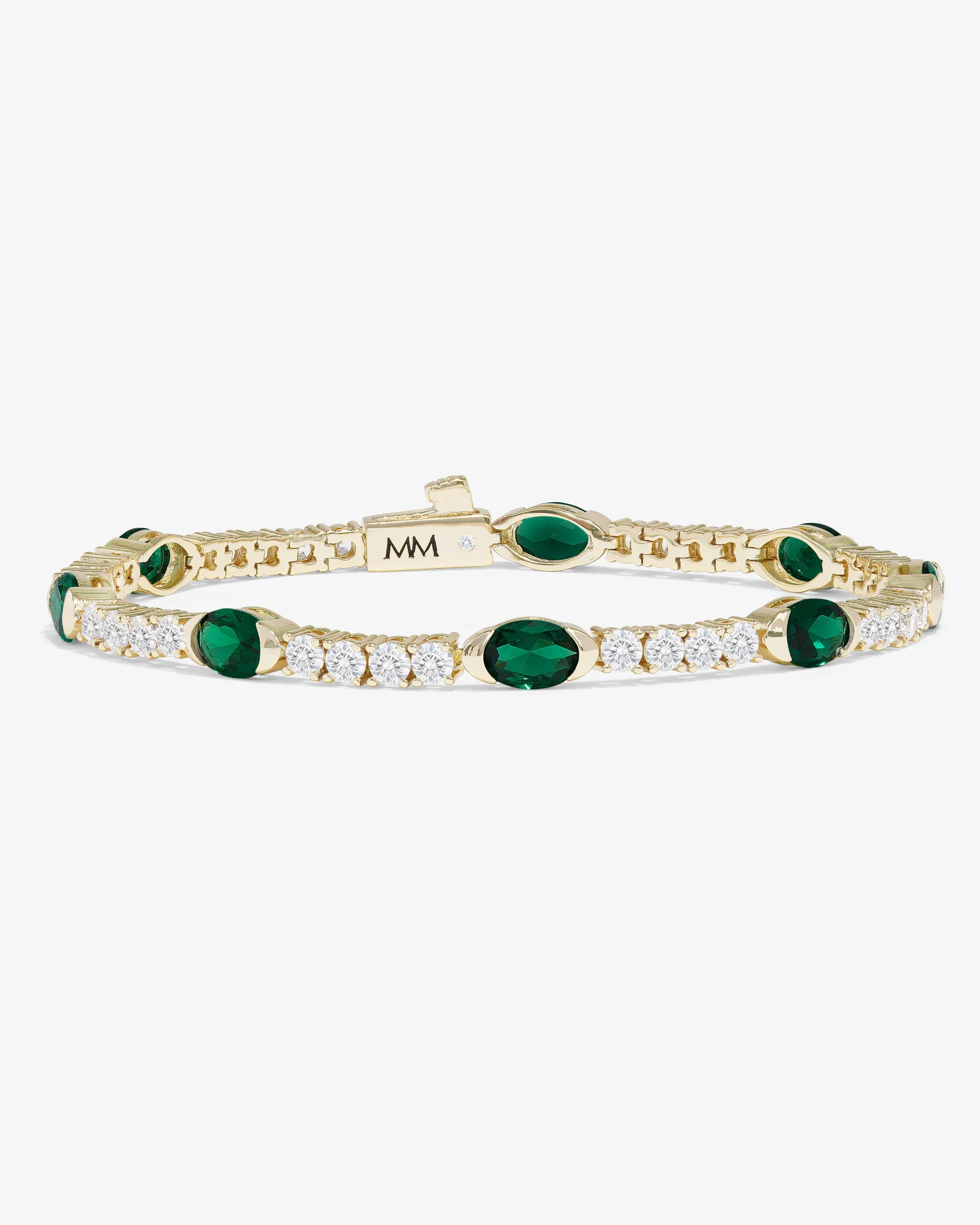The Maven Tennis Bracelet - Gold|Emerald | Melinda Maria Jewelry