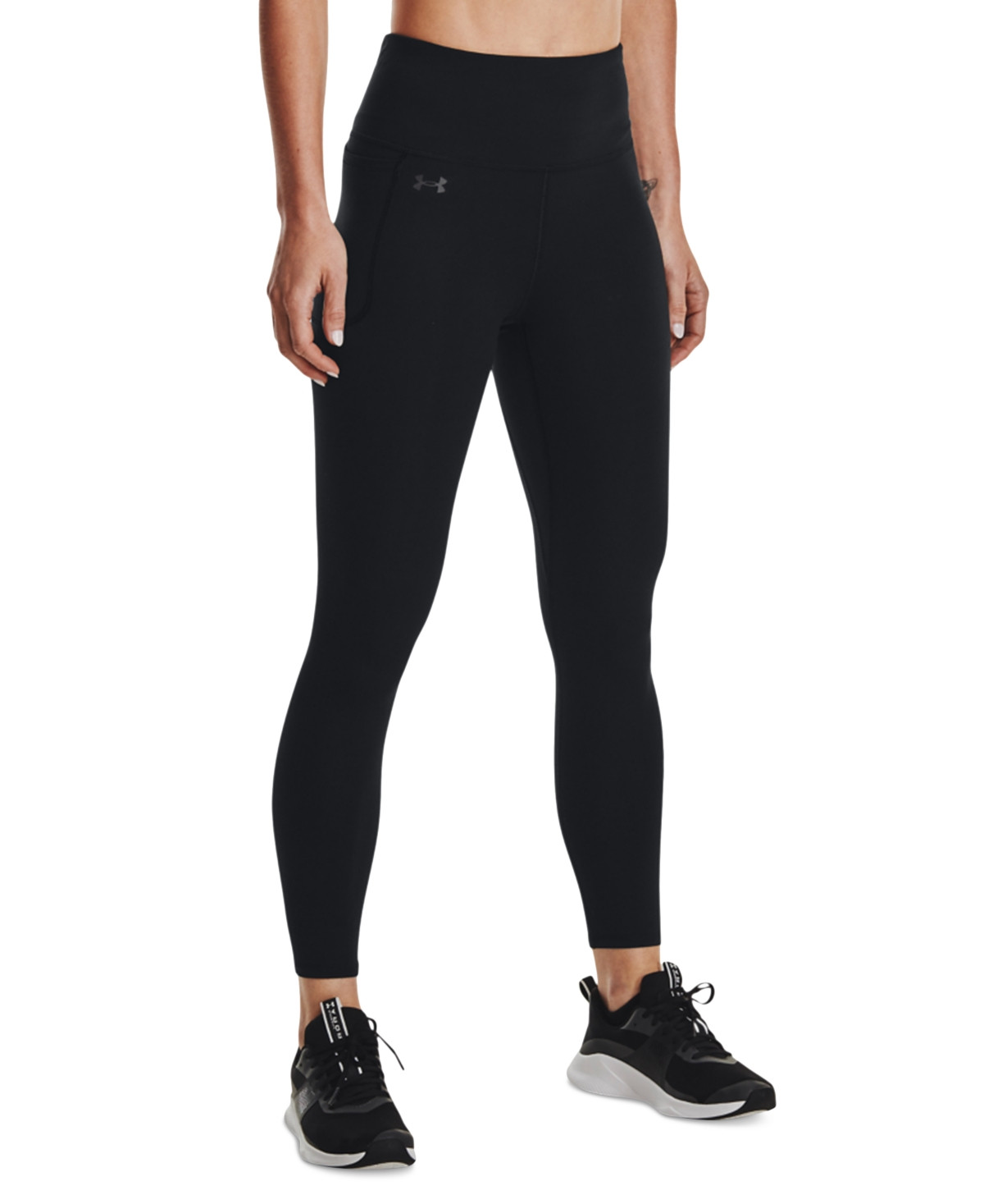 Under Armour Women's Motion Ankle Leggings - Black/Jet Gray | Macy's