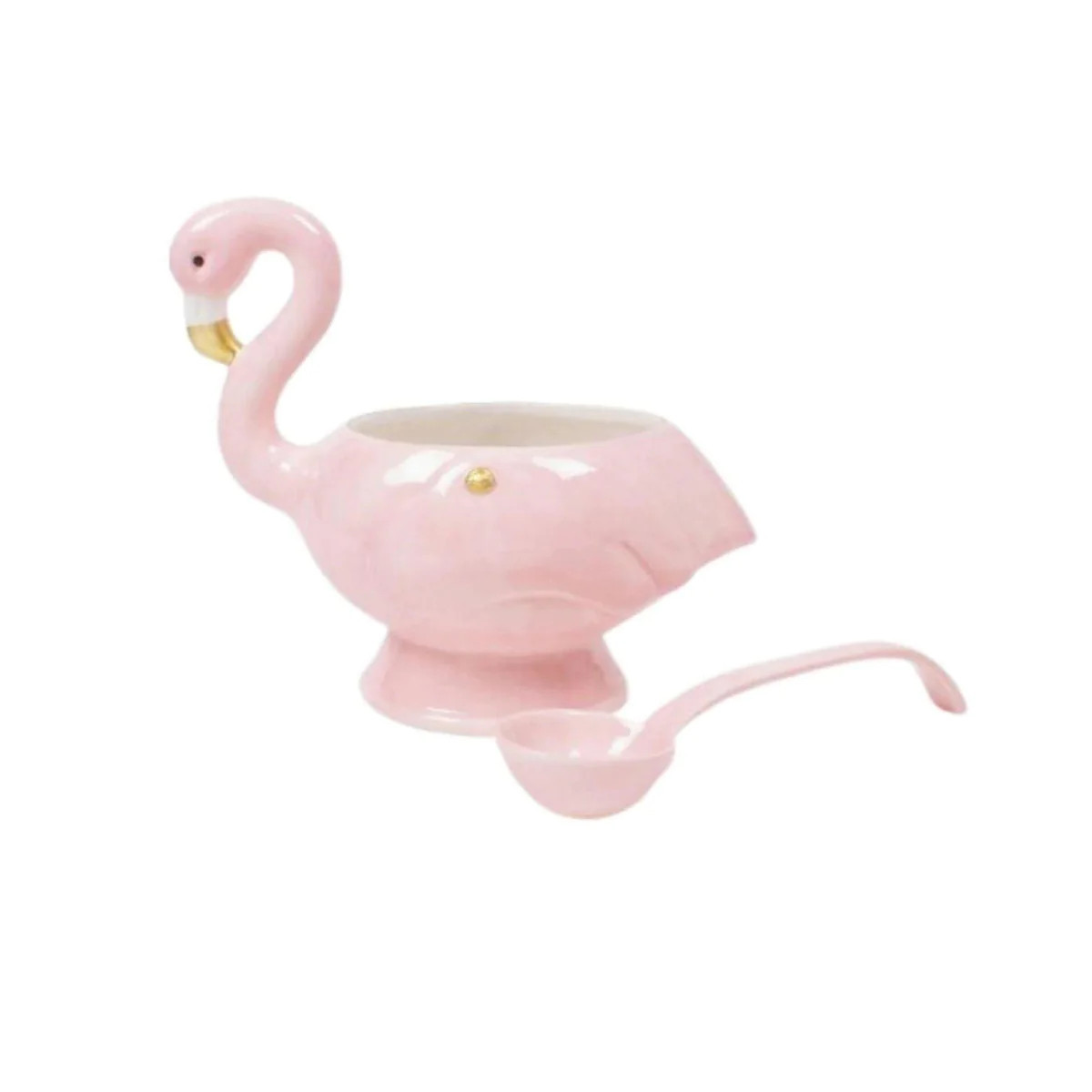 Flamingo Punch Bowl and Ladle Set | The Well Appointed House, LLC
