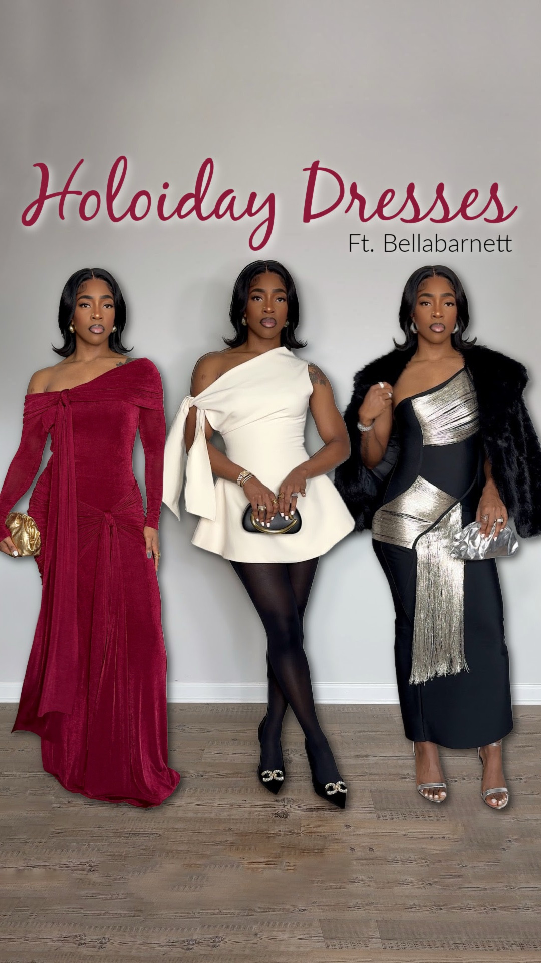 Holiday Party Anyone? 💃🏽 

Dress 1 - Size Small
Dress 2 - Size Small 
Dress 3 - Size Medium #LTKCyberWeek

#LTKU #LTKHoliday #LTKSeasonal