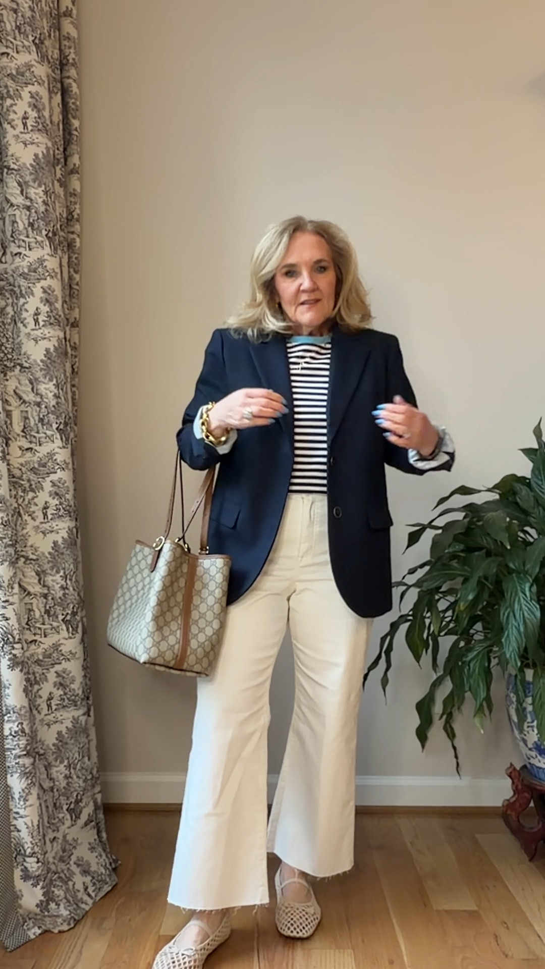 Navy blazer 10 petite and underv$100 
Tee size medium 
Jeans are size 28 regular I did size down for my regular size
20% off regular priced Allie & Bess with code NANETTE20 
Also linking some of my favorite items that are on the warehouse sale this weekend

#LTKSaleAlert #LTKOver40 #LTKootd

#LTKSaleAlert #LTKOver40 #LTKWorkwear