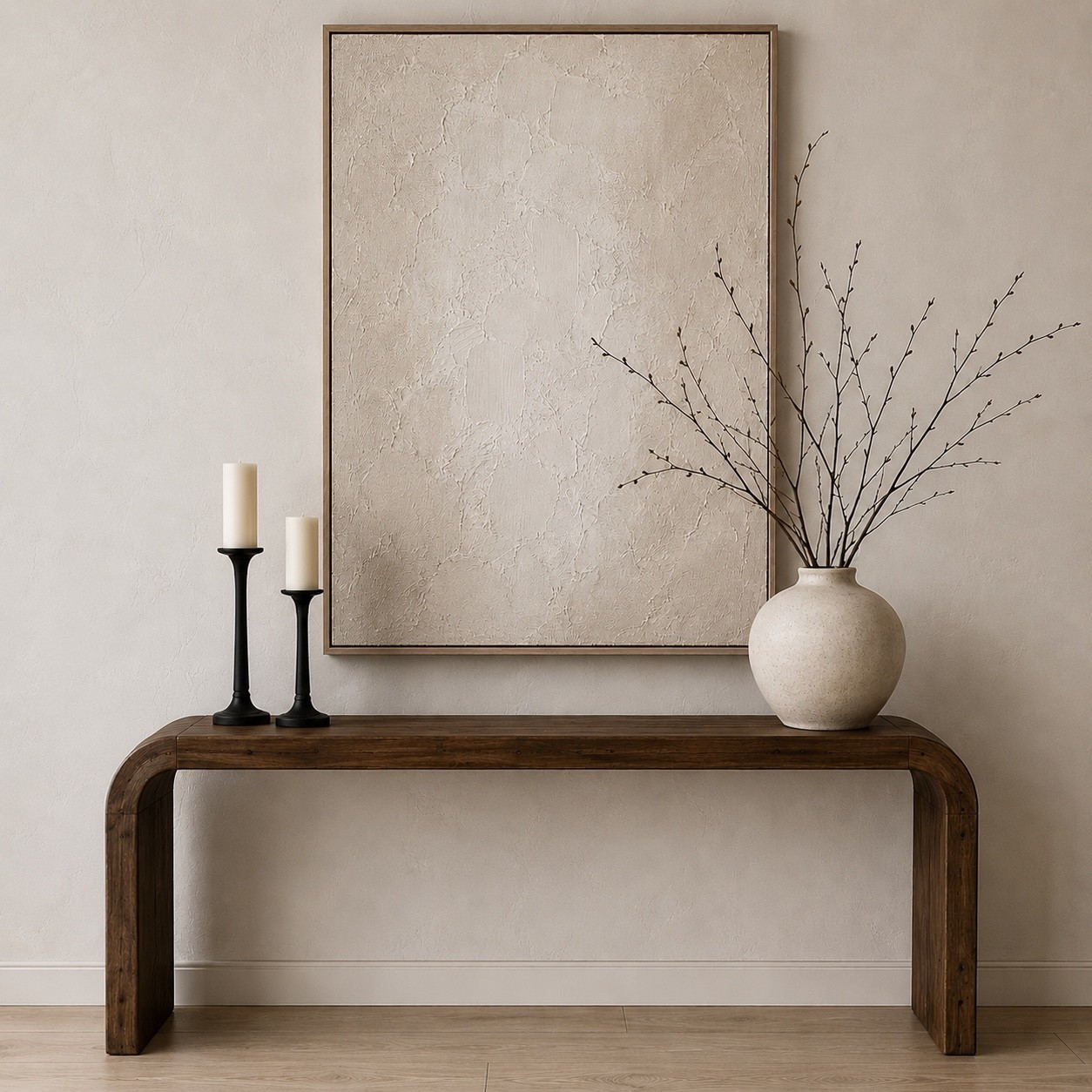 #ad @Wayfair solid wood console table 😍🤯🙌🏻incredible price point #wayfair #wayfairpartner