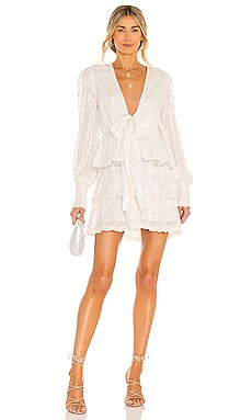 HEMANT AND NANDITA Veda Quilted Dress in Off White from Revolve.com | Revolve Clothing (Global)