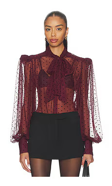 Rebecca Vallance Barbera Blouse in Polka Dot from Revolve.com | Revolve Clothing (Global)