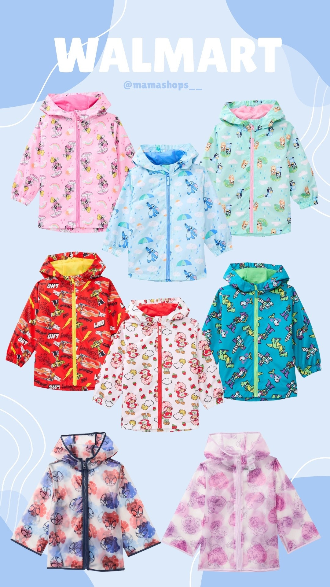 Super fun Character rain jackets for toddlers!☔️ 

 At Walmart, links here ✨

#LTKBaby #LTKmomlife #LTKSeasonal
