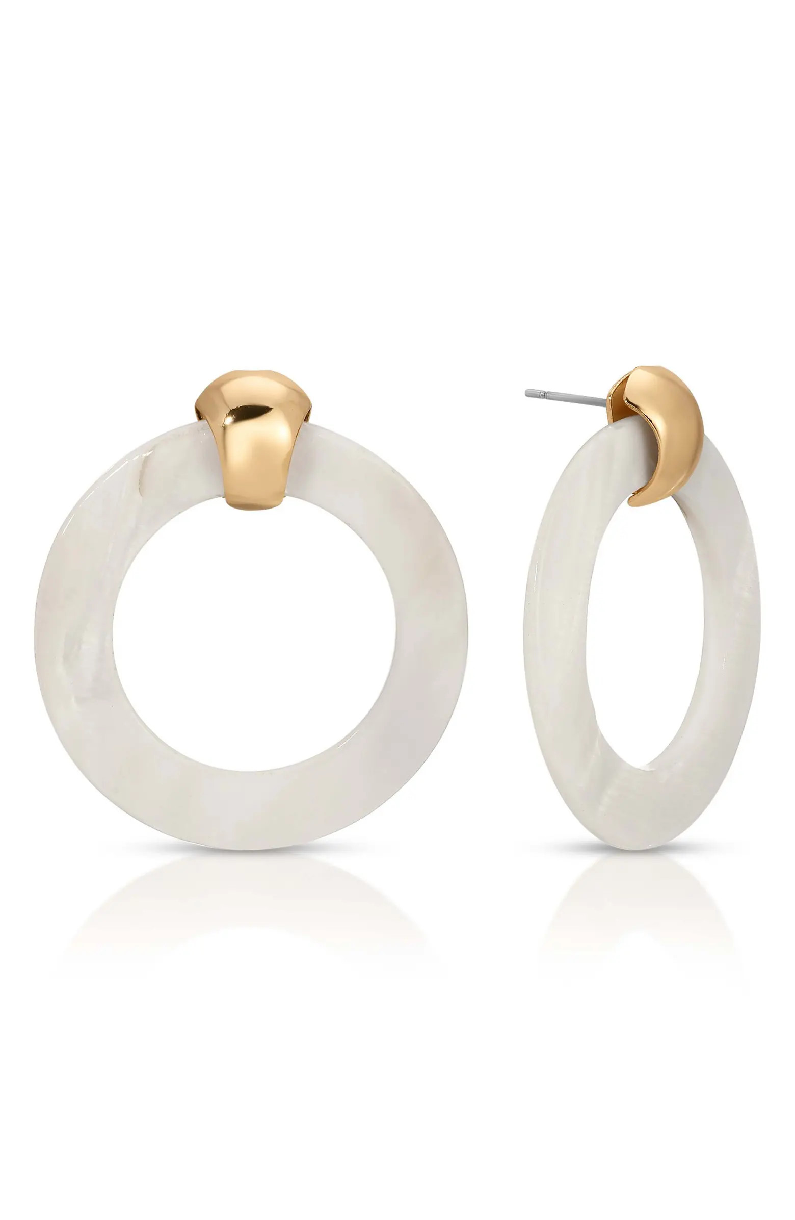 Mother-of-Pearl Open Ring Earrings | Nordstrom